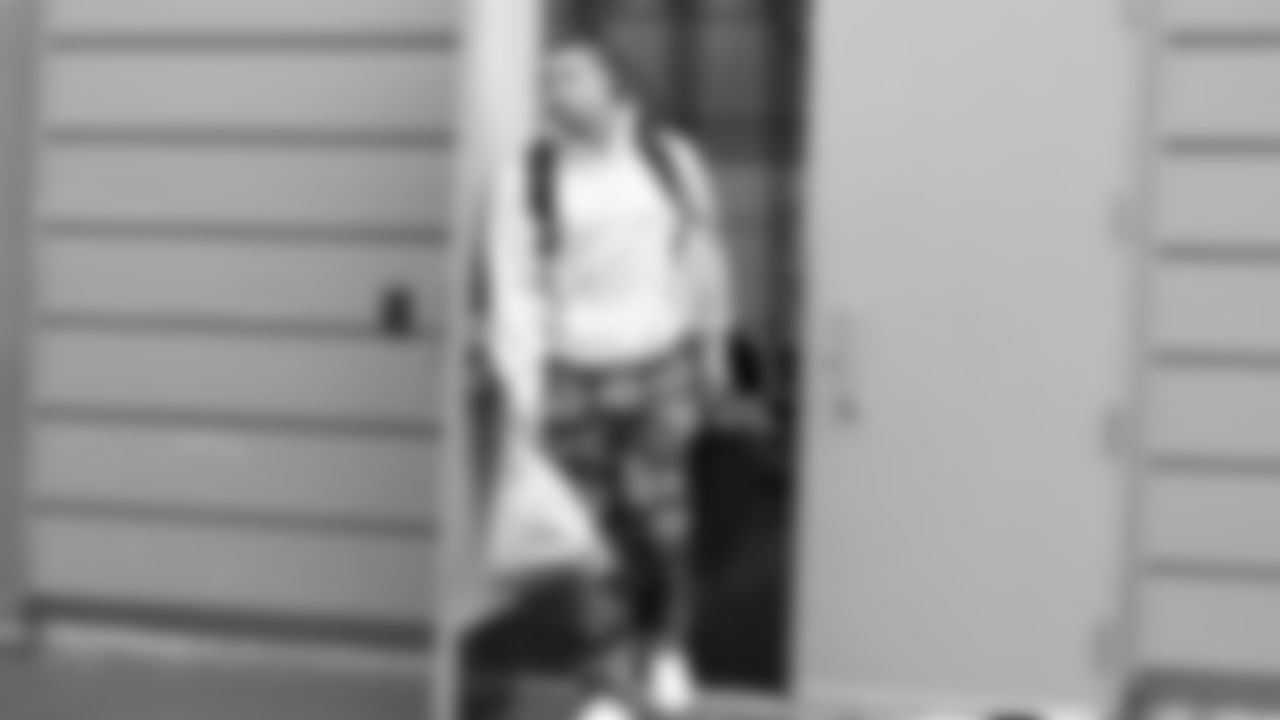 Seahawks running back Zach Charbonnet (26) departed the Virginia Mason Athletic Center on November 1, 2025.