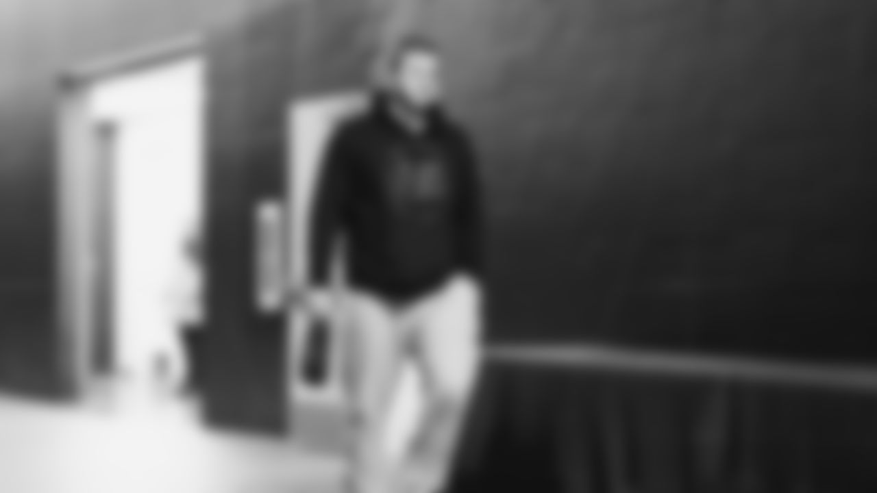 Seahawks offensive lineman Mason Richman (78) arrived at Lumen Field for the NFC Championship game vs. the Los Angeles Rams on Sunday, January 25, 2026.