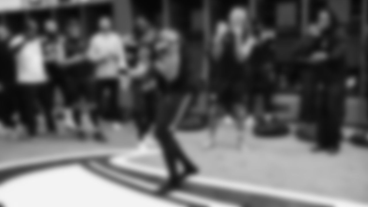 The Seahawks celebrated the 41-6 victory over the 49ers in the NFC Divisional Round game on January 17, 2026 at Lumen Field.