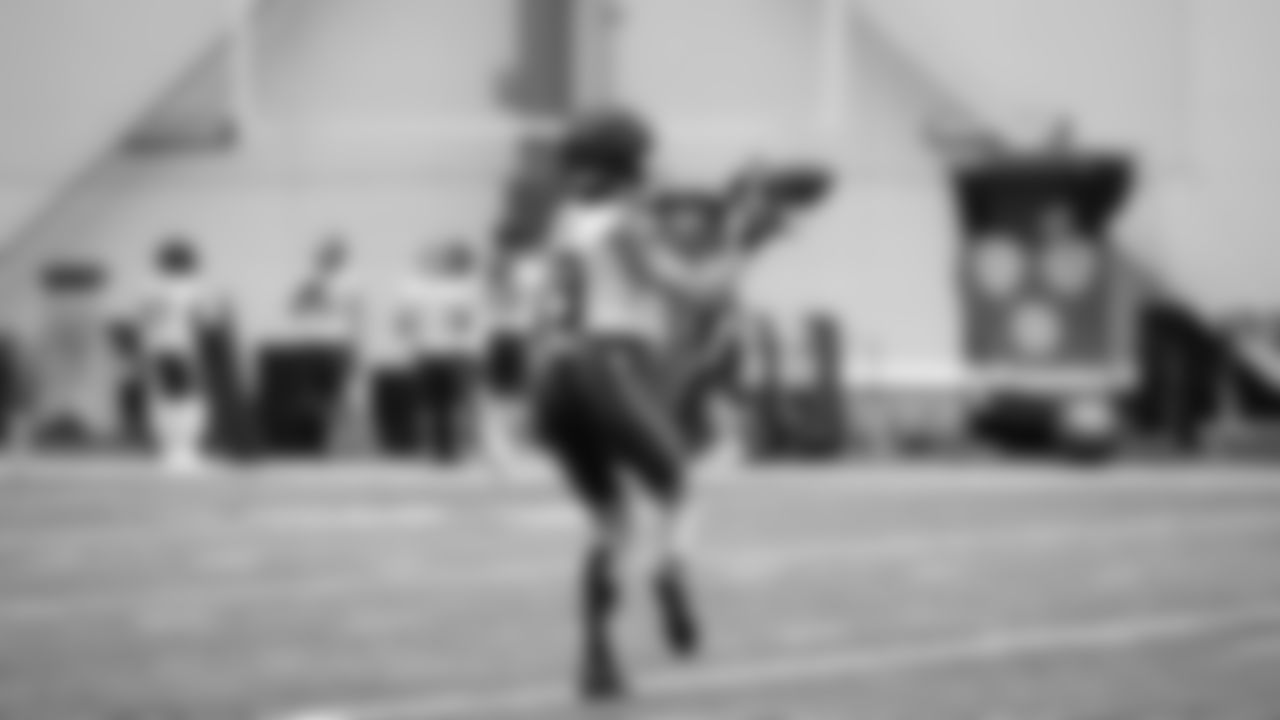 Seahawks wide receiver Jake Bobo (19) practiced on Thursday, November 13, 2025 at the Virginia Mason Athletic Center.