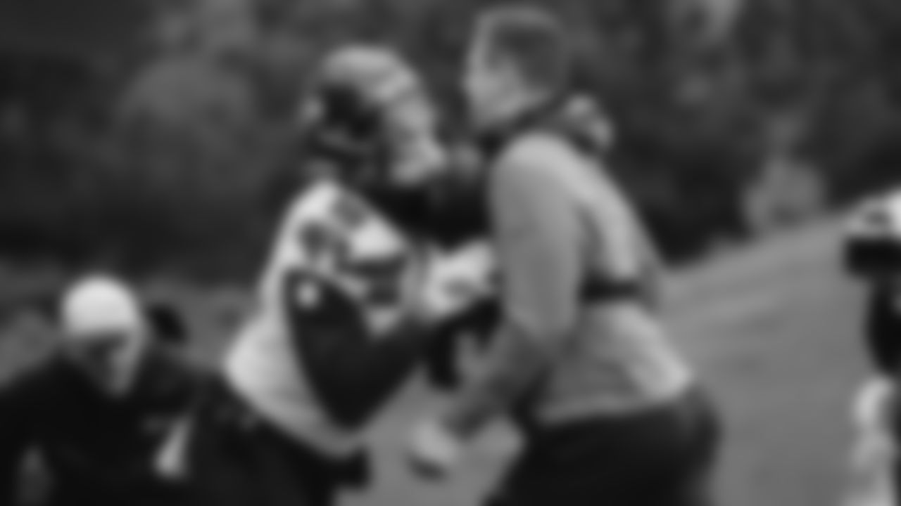 Seahawks tight end Elijah Arroyo (18) practiced on Thursday, December 4, 2025 at the Virginia Mason Athletic Center.