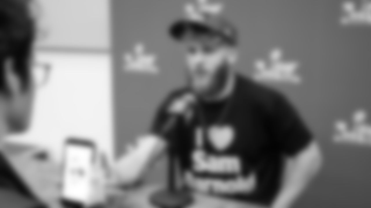 Seahawks wide receiver Cooper Kupp (10) at day three of press conference media availability on February 5, 2026.