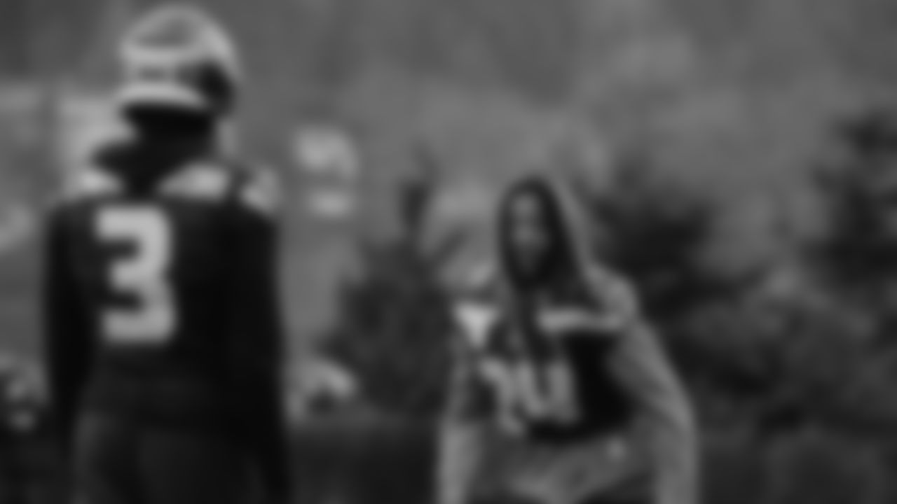 Seahawks safety Nick Emmanwori (3) and cornerback Shaquill Griffin (24) practiced on Wednesday, December 24, 2025 at the Virginia Mason Athletic Center.