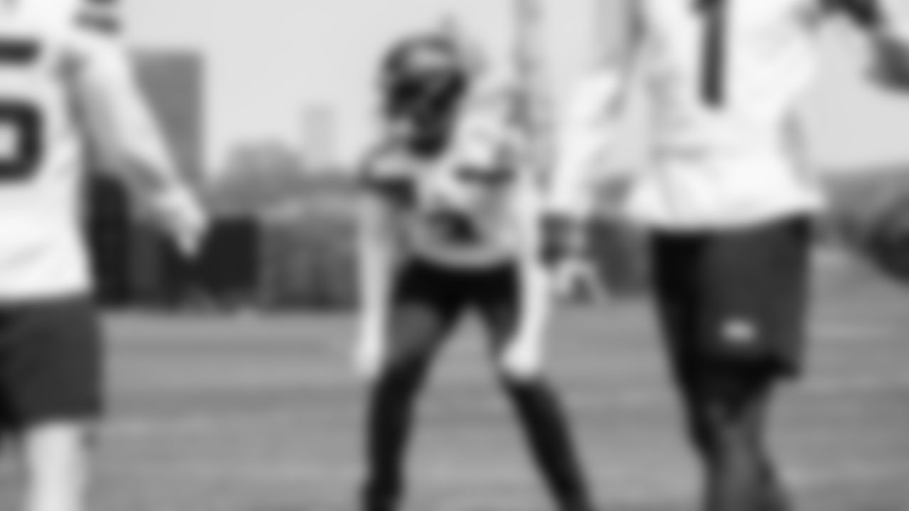 Safety Nick Emmanwori (3) practiced on day one of rookie minicamp on May 2, 2025 at the Virginia Mason Athletic Center.