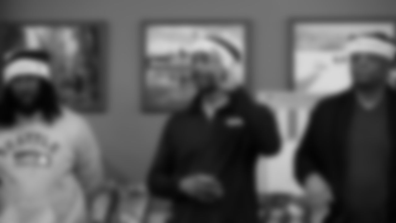 Seahawks Legends hosted a holiday event at the Virginia Mason Athletic Center on December 10, 2025.