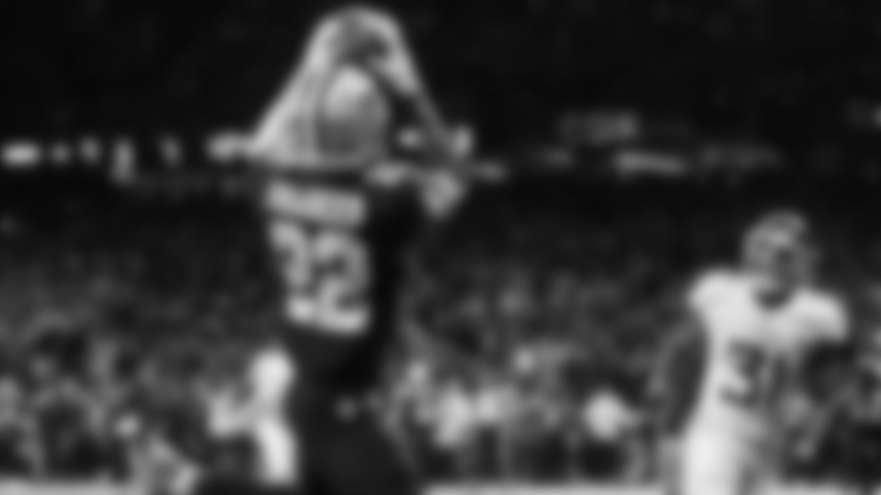 New Orleans Saints wide receiver Rashid Shaheed (22) makes a catch for a touchdown against the Tennessee Titans in the second half of an NFL football game in New Orleans, Sunday, Sept. 10, 2023. (AP Photo/Butch Dill)