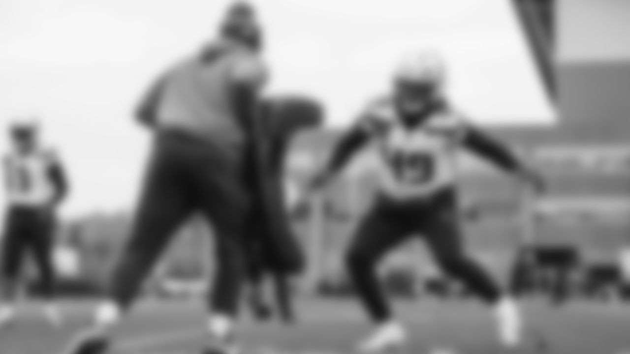 Seahawks linebacker Chris Paul Jr. (49) practiced on Wednesday, November 26, 2025 at the Virginia Mason Athletic Center.