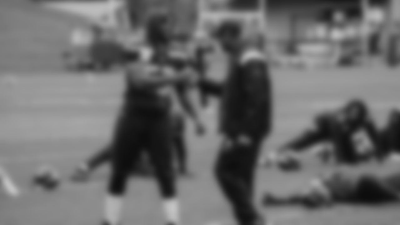 Seahawks linebacker Boye Mafe (53) practiced on Thursday, December 4, 2025 at the Virginia Mason Athletic Center.