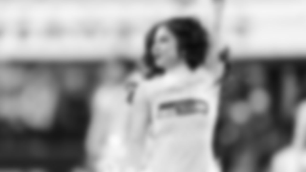 Seahawks dancers on week 7 vs. the Houston Texans on October 20, 2025.