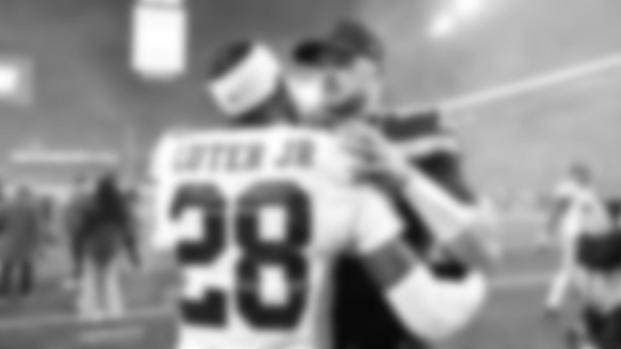 The Seahawks celebrated the 41-6 victory over the 49ers in the NFC Divisional Round game on January 17, 2026 at Lumen Field.