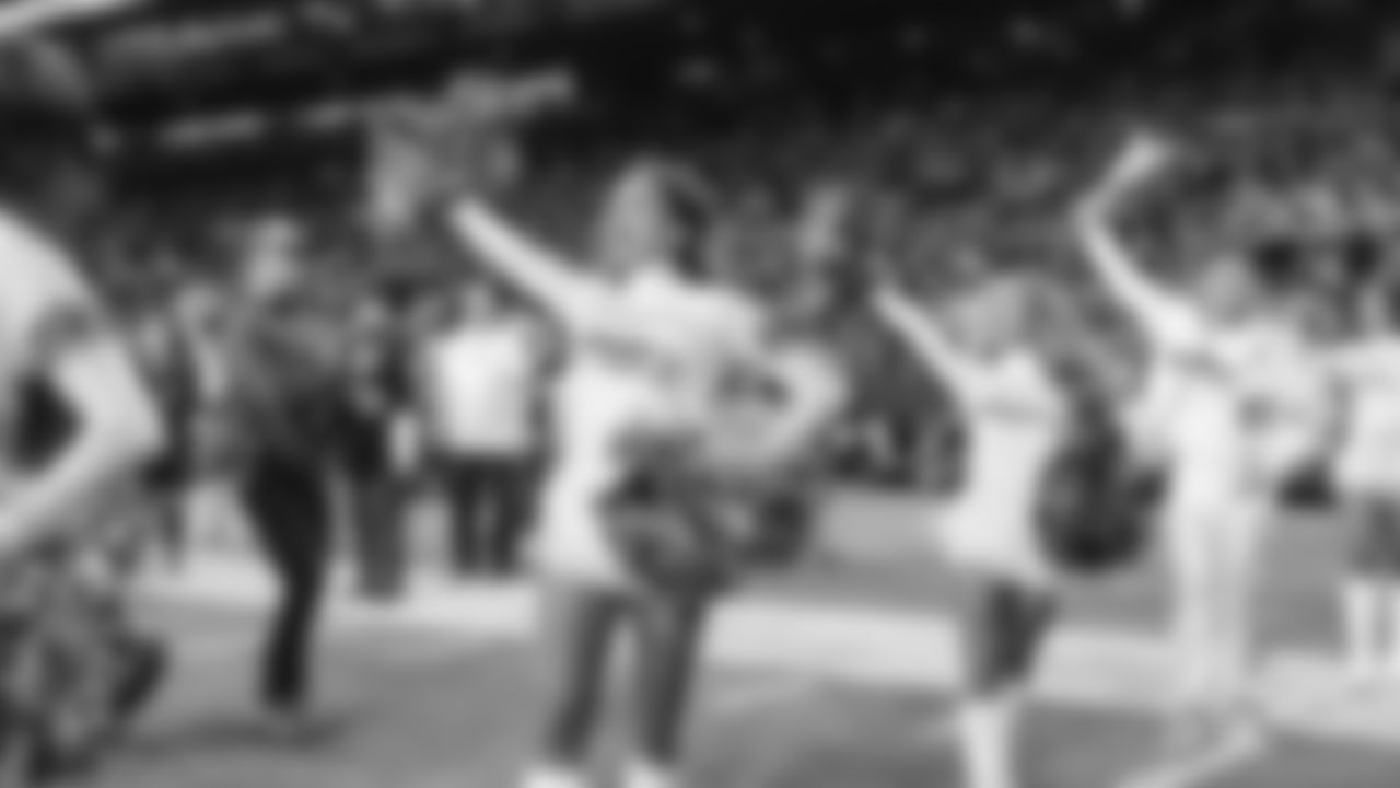 Seahawks dancers on week 7 vs. the Houston Texans on October 20, 2025.