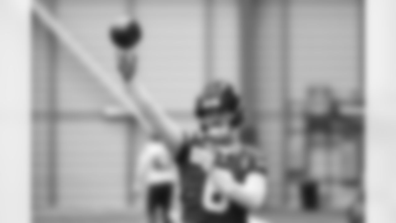 Seahawks quarterback Sam Howell (6) practiced at the Virginia Mason Athletic Center on Thursday, January 2, 2025.