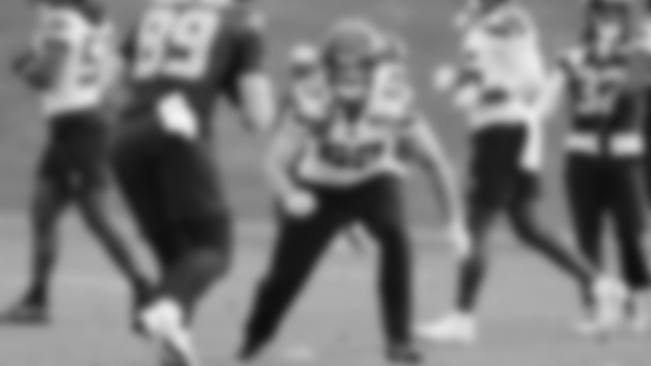 Seahawks linebacker Connor O'Toole (57) practiced on Wednesday, January 14, 2026 at the Virginia Mason Athletic Center.