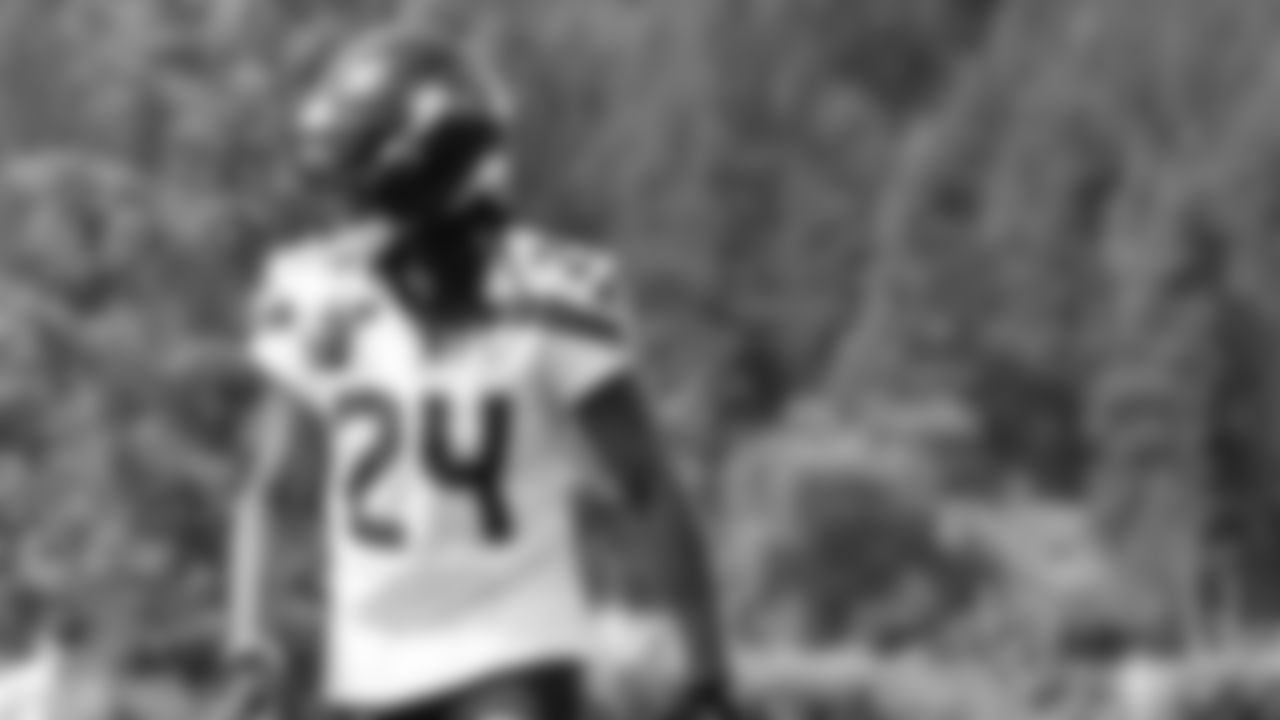 Seahawks cornerback Shaquill Griffin (24) practiced on August 19, 2025 at the Virginia Mason Athletic Center.