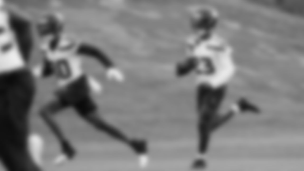 Seahawks safety D'Anthony Bell (23) participated in a workout on day five of OTAs on Wednesday, June 4, 2025 at the Virginia Mason Athletic Center.