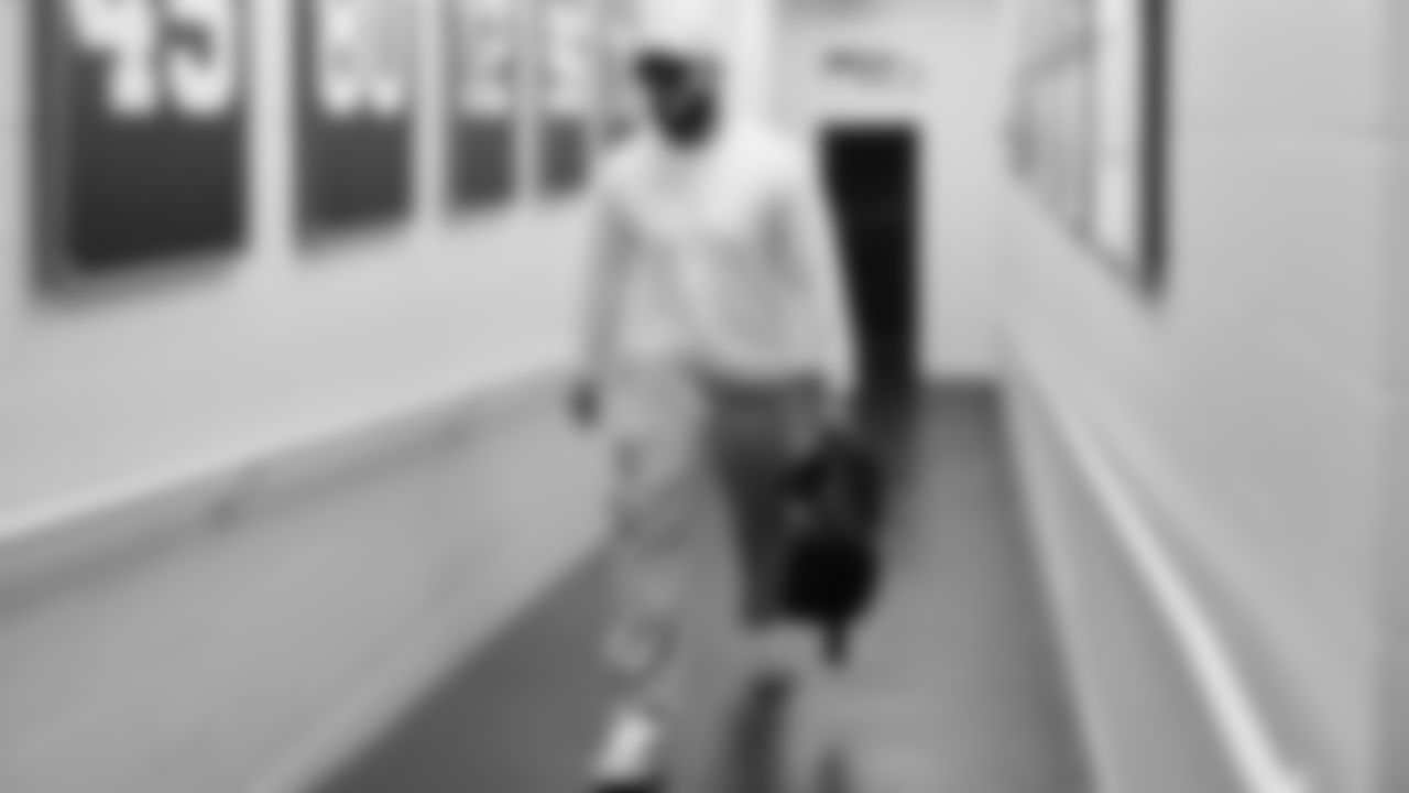 Seahawks defensive end Mike Morris (94) arrived at Lumen Field for the NFC divisional round game vs. the San Francisco 49ers on January 17, 2026.