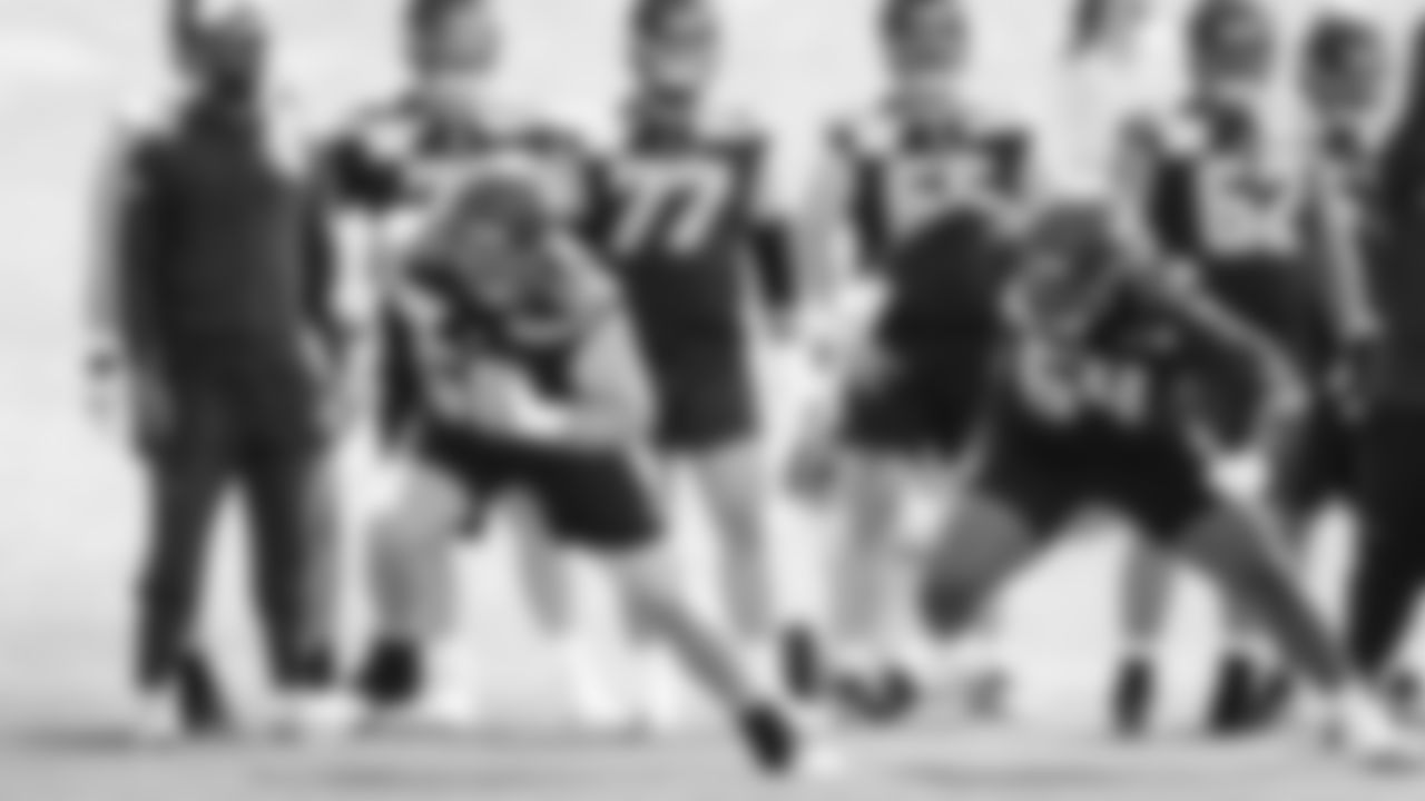 Center/guard Connor Pay (60) and guard Javontez Spraggins (64) practiced on day one of rookie minicamp on May 2, 2025 at the Virginia Mason Athletic Center.