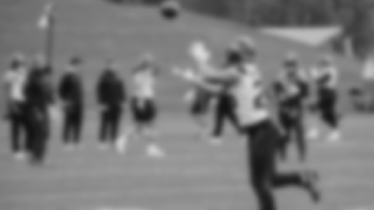 Seahawks running back Zach Charbonnet (26) practiced on Thursday, December 4, 2025 at the Virginia Mason Athletic Center.