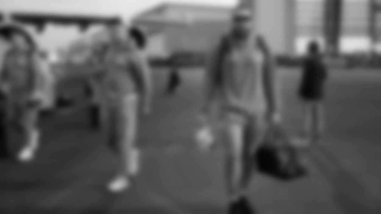 Seahawks tight end Nick Kallerup (89) arrived in the Bay Area on Sunday, February 1, 2026.