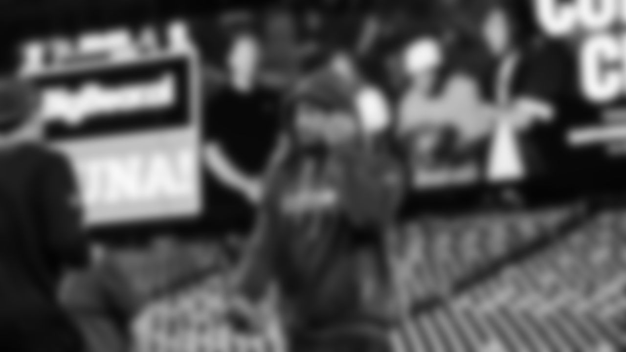 Seahawks wide receiver Jaxon Smith-Njigba (11) warms up at Northwest Stadium for the Sunday Night Football matchup at the Washington Commanders in Week 9.