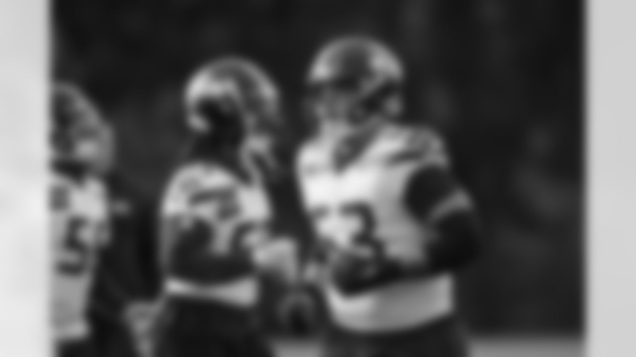 Seahawks guard Sataoa Laumea (63) practiced on Wednesday, December 11, 2024 at the Virginia Mason Athletic Center