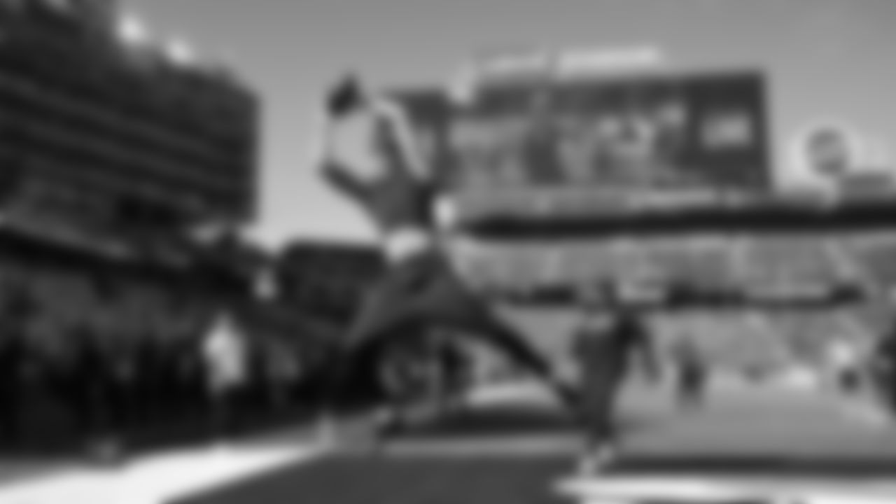 The Seahawks warm up ahead of Super Bowl LX vs. the Patriots at Levi's Stadium on Sunday, February 8, 2026.