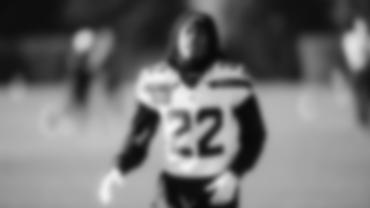 Seahawks wide receiver Rashid Shaheed (22) practiced on Wednesday, December 31, 2025 at the Virginia Mason Athletic Center.