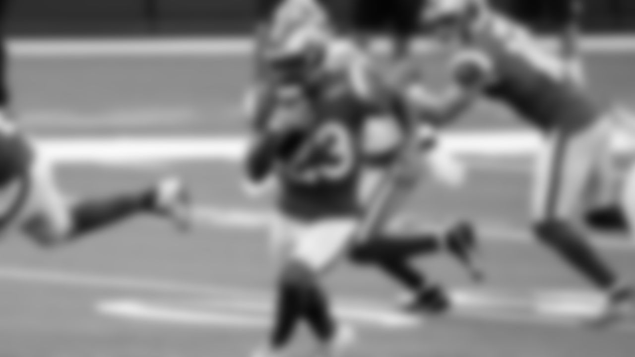 Los Angeles Rams running back Cam Akers (23) runs to the open field during the second half of an NFL football game against the San Francisco 49ers Sunday, Nov. 29, 2020, in Inglewood, Calif. (AP Photo/Alex Gallardo)