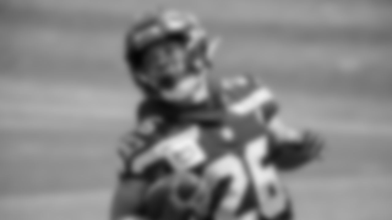 Seahawks running back Zach Charbonnet (26) participated in a workout on day five of OTAs on Wednesday, June 4, 2025 at the Virginia Mason Athletic Center.