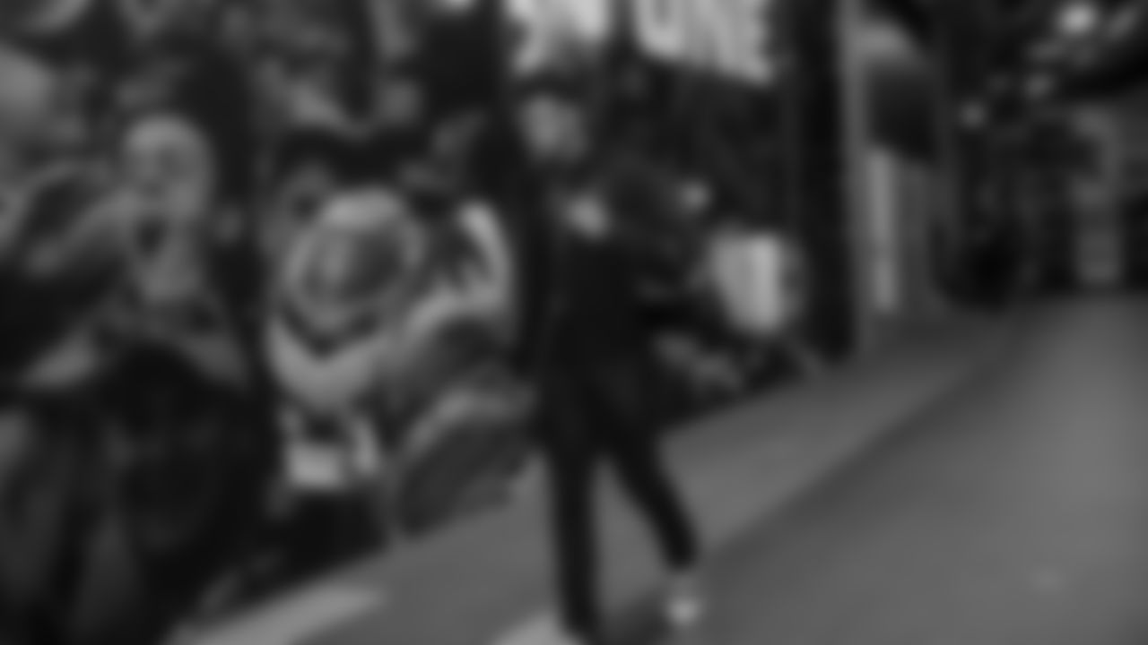 Seahawks safety Nick Emmanwori (3) arrived at Lumen Field for the Week 13 matchup vs. the Minnesota Vikings.