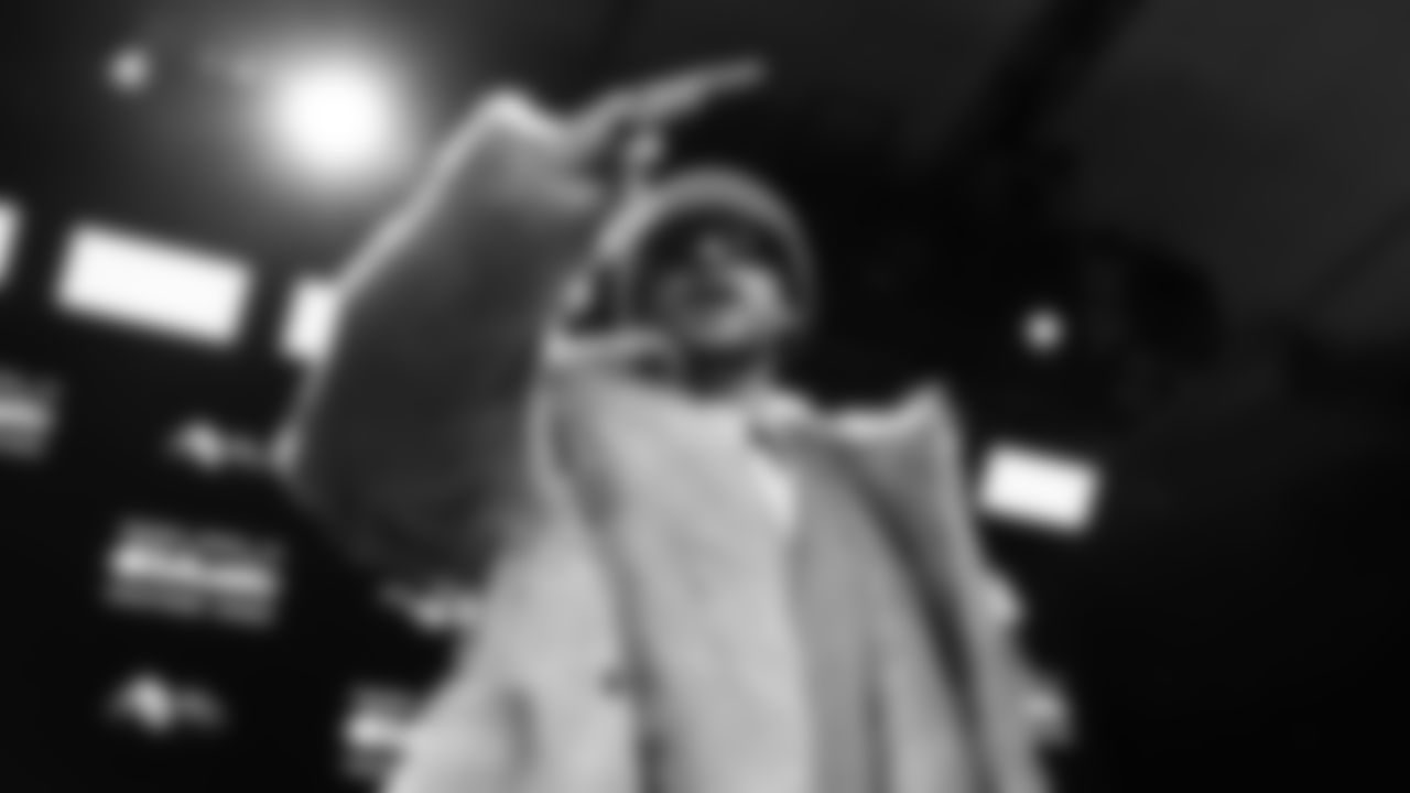 Bad Bunny poses for a photo at the Apple Music Halftime Show press conference ahead of the Super Bowl 60 football game on Thursday, February 5, 2026 in San Francisco. (Logan Bowles/NFL)