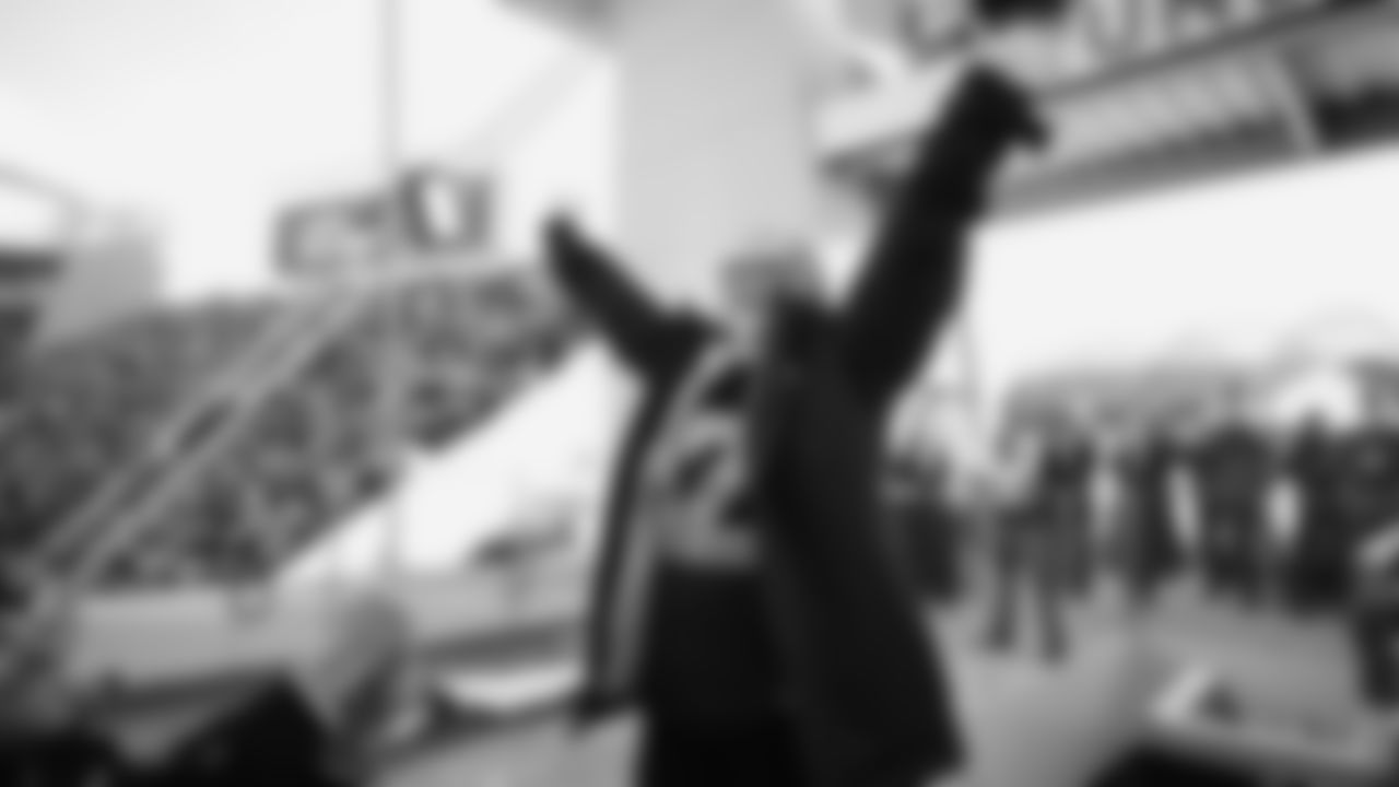 Jody Allen raising the flag before the NFC Championship kickoff on January 25, 2026.