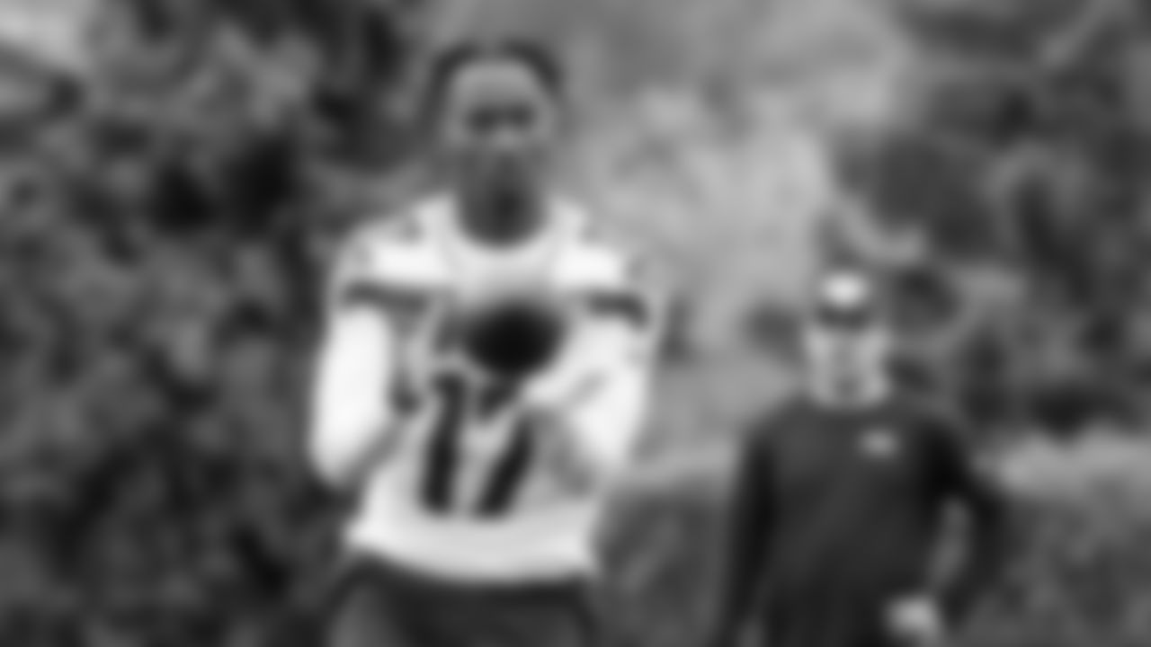 Seahawks cornerback Zy Alexander (17) participated in a workout on May 12, 2025 at the Virginia Mason Athletic Center.