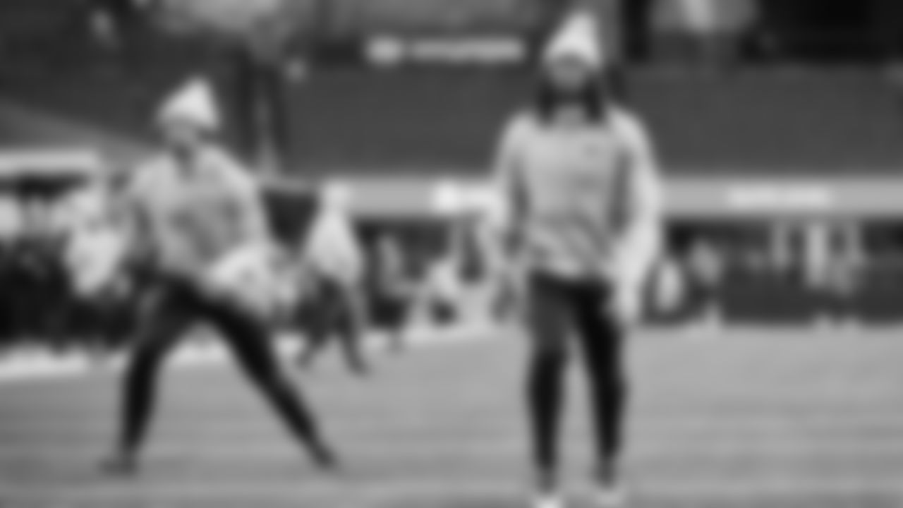 Seahawks wide receiver Jaxon Smith-Njigba (11) and wide receiver Rashid Shaheed (22) warms up at Lumen Field for the Week 16 matchup vs. the L.A. Rams.