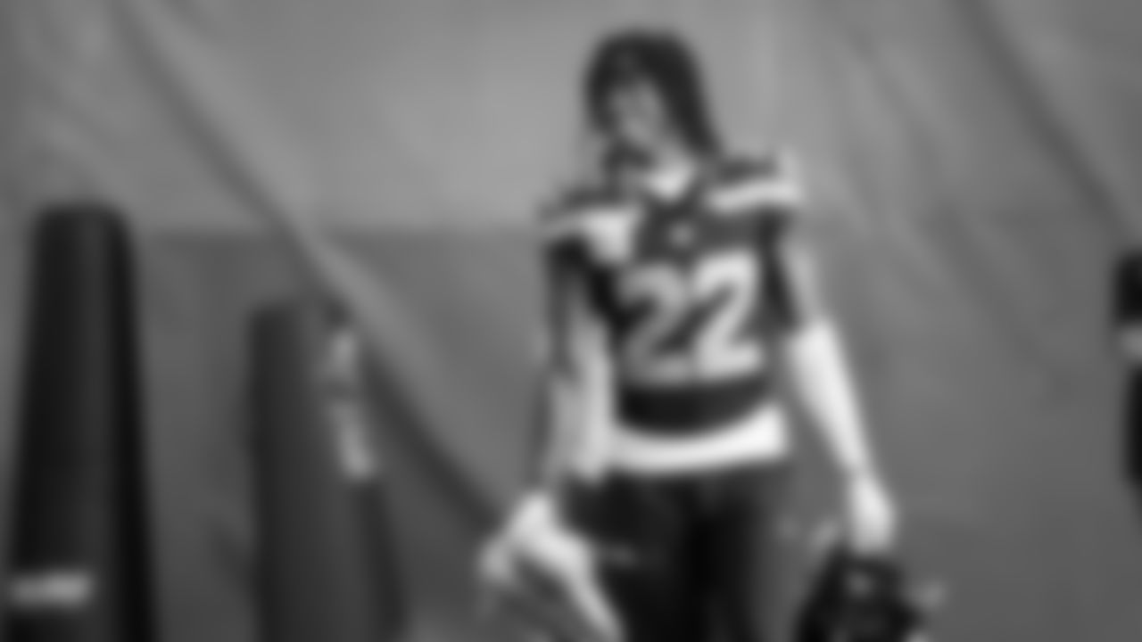 Seahawks wide receiver Rashid Shaheed (22) practiced on February 5, 2026 in San Jose, California.