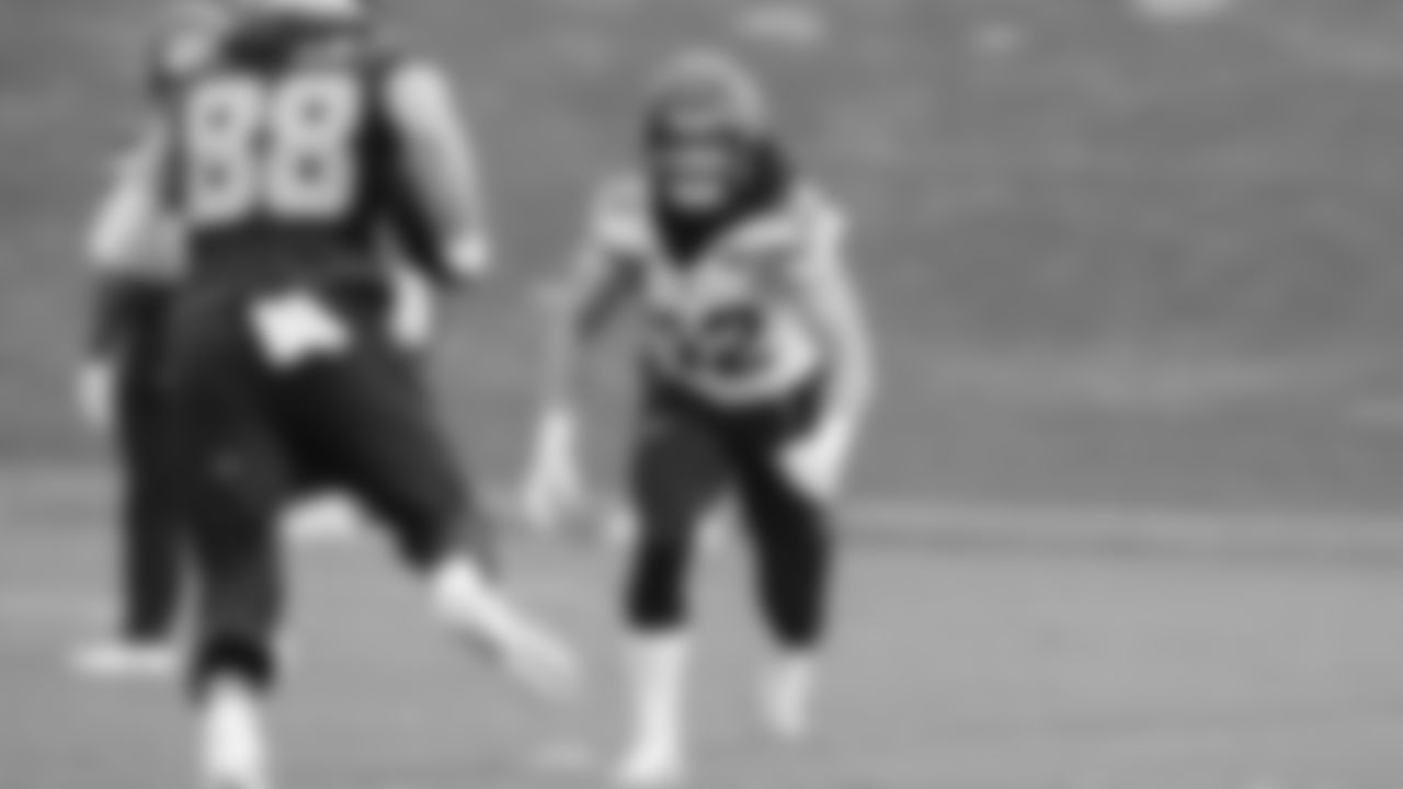 Seahawks linebacker Patrick O'Connell (52) practiced on Wednesday, January 14, 2026 at the Virginia Mason Athletic Center.