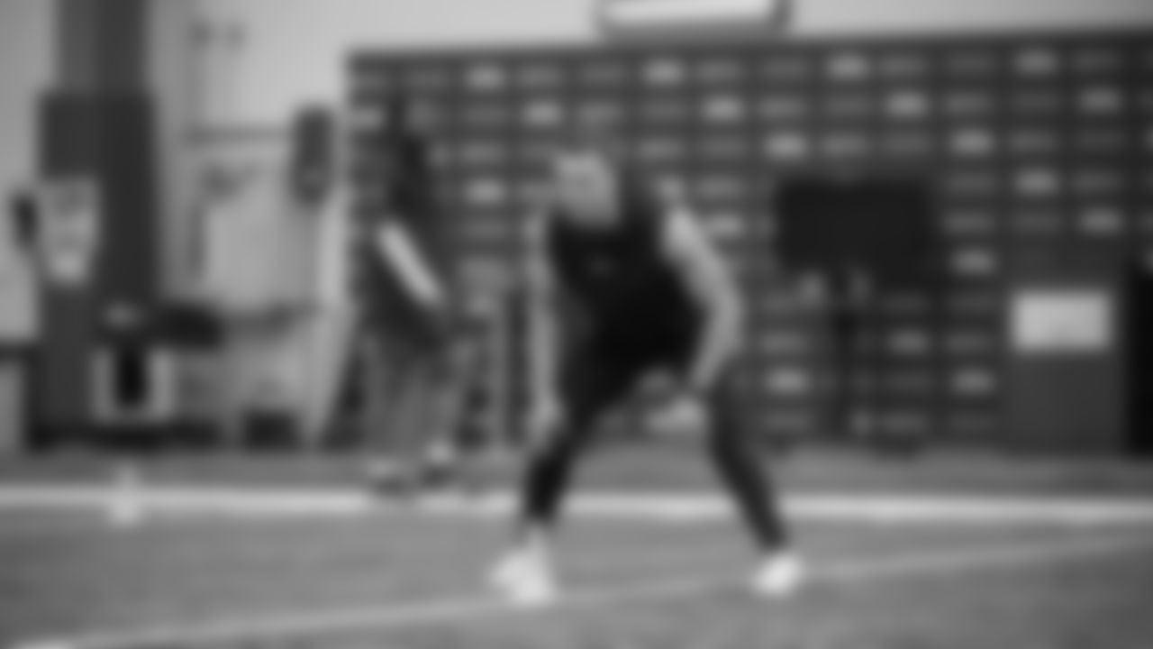 Seahawks safety Ty Okada (39) participated in a workout on April 29, 2025 at the Virginia Mason Athletic Center.