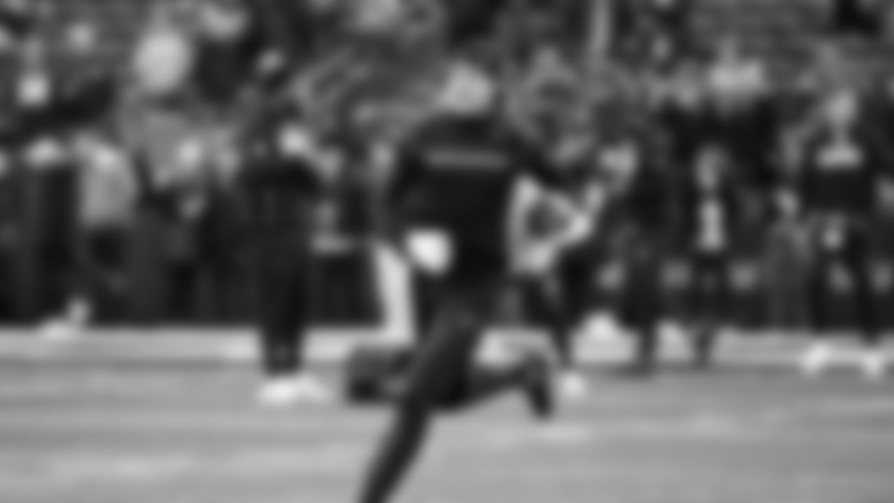 Seahawks wide receiver Jake Bobo (19) warms up at Lumen Field for the NFC Championship game vs. the Los Angeles Rams on Sunday, January 25, 2026.