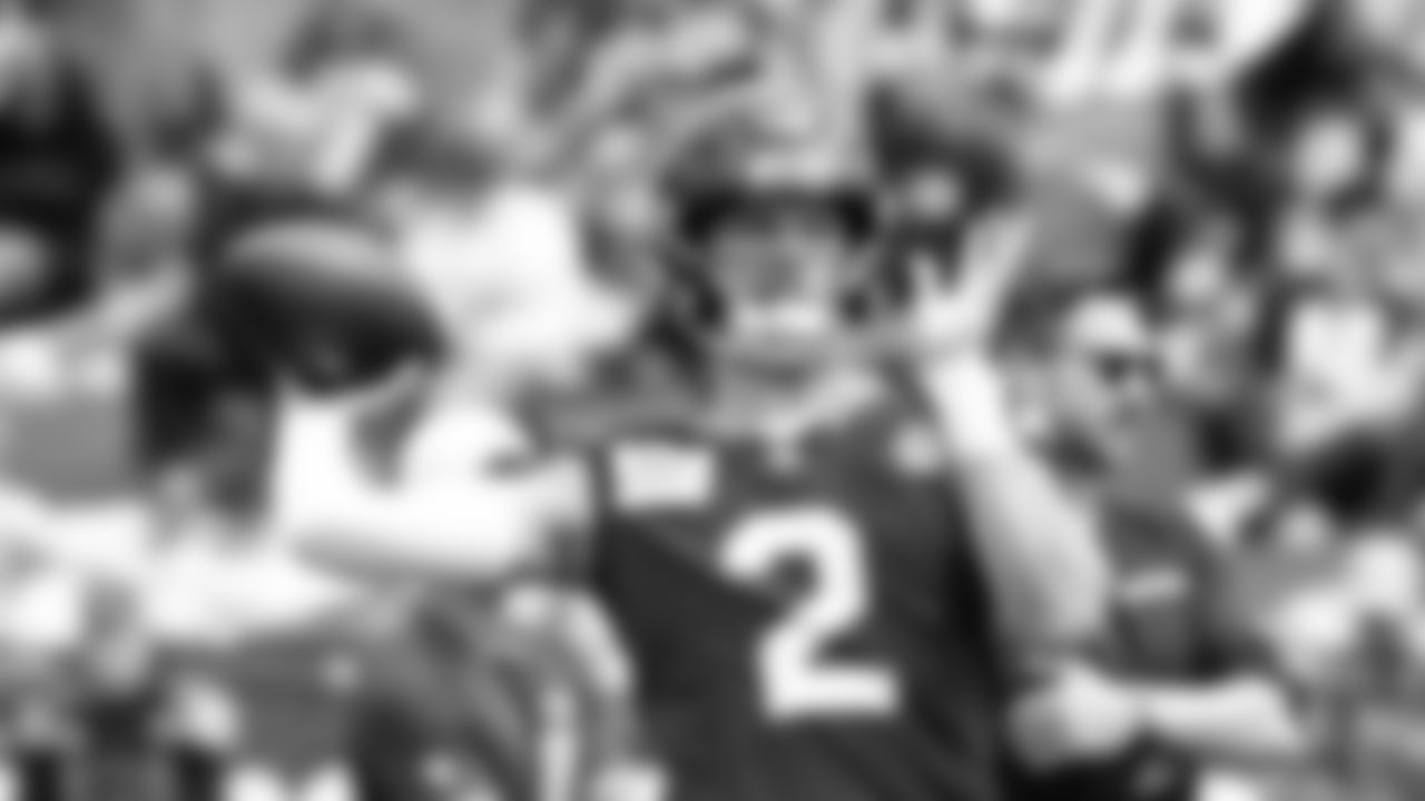 Seahawks quarterback Drew Lock (2) practiced on day three of training camp on July 25, 2025 at the Virginia Mason Athletic Center.