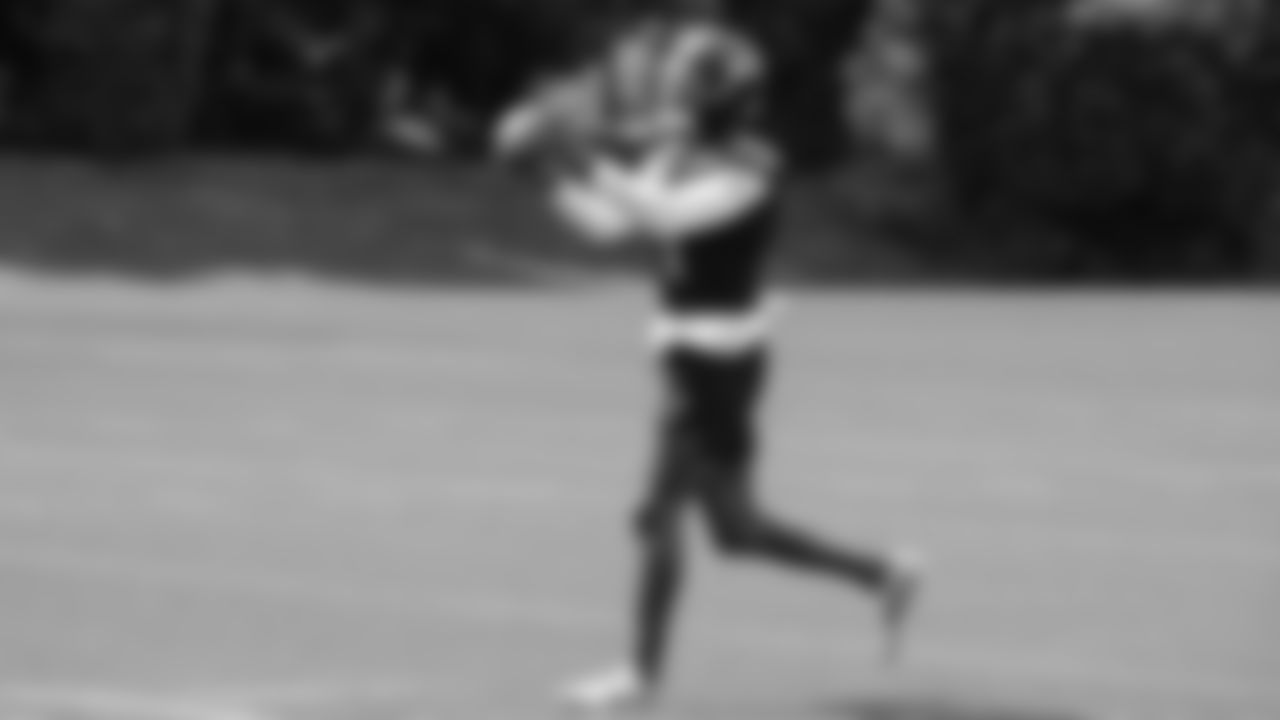 Seahawks wide receiver Marquez Valdes-Scantling (1) practiced on August 19, 2025 at the Virginia Mason Athletic Center.