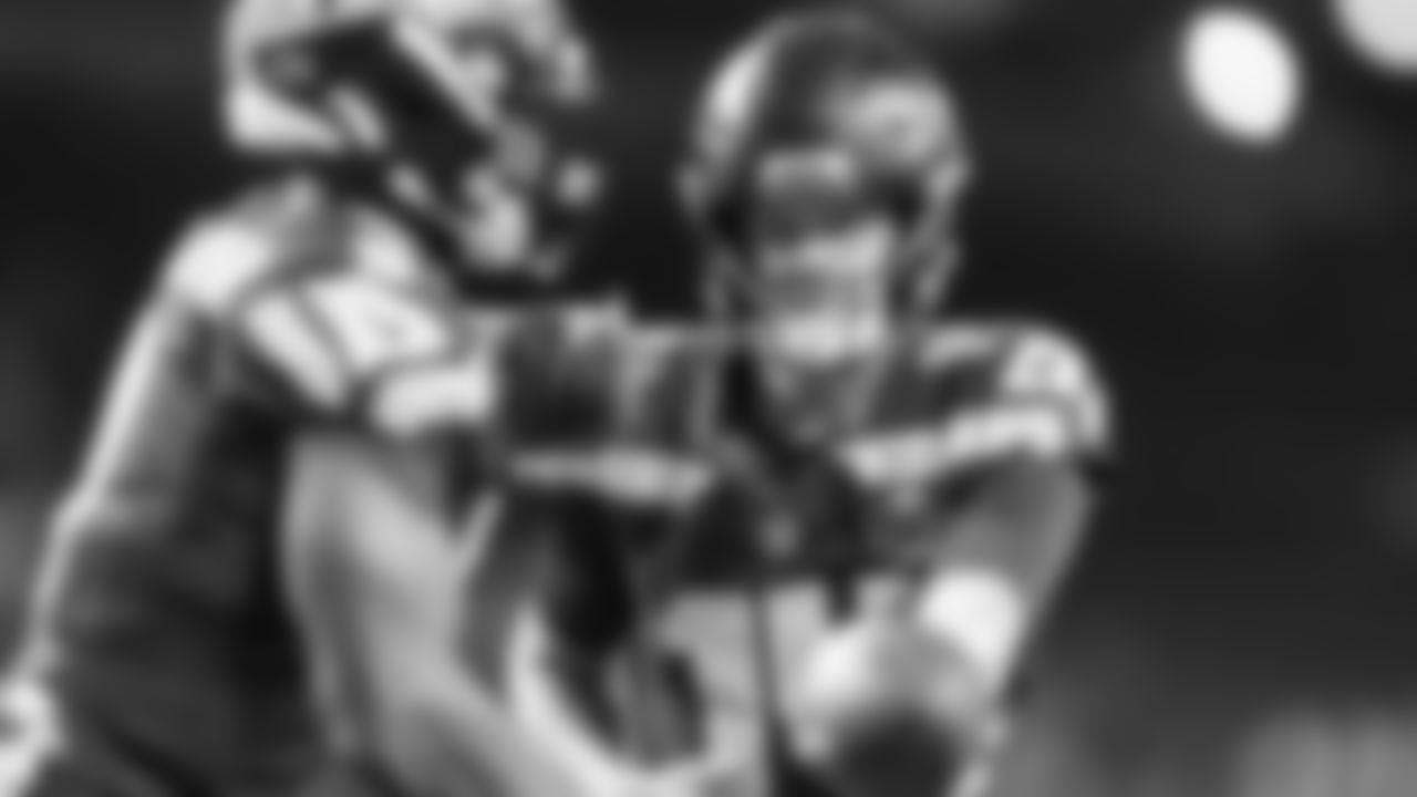 Seahawks quarterback Sam Darnold (14) vs. the Houston Texans in Week 7.