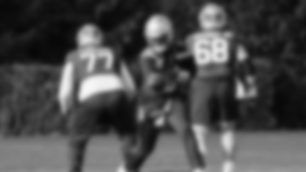 Seahawks quarterback Jalen Milroe (6) practiced on Friday, November 28, 2025 at the Virginia Mason Athletic Center.