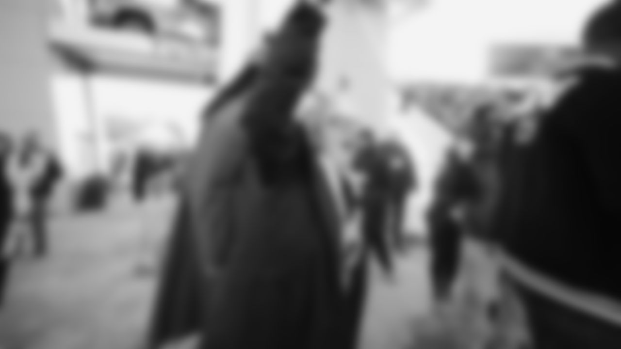 Jody Allen raising the flag before the NFC Championship kickoff on January 25, 2026.