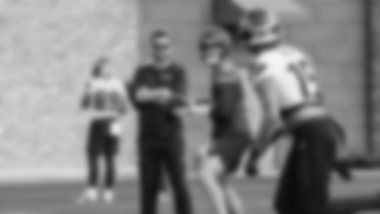Seahawks quarterback Drew Lock (2) practiced on Thursday, October 9, 2025 at the Virginia Mason Athletic Center.