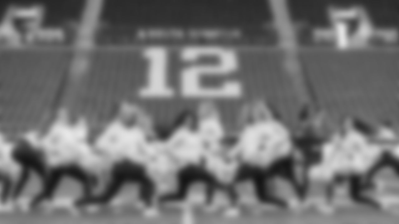 Seahawks Dancers Backstage in the NFC Championship on January 25, 2026.