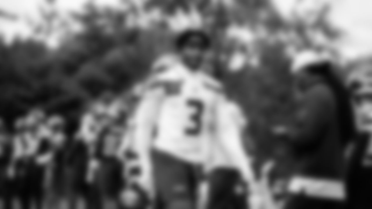 Seahawks safety Nick Emmanwori (3) participated in a workout on day two of OTAs on Thursday, May 29, 2025 at the Virginia Mason Athletic Center.
