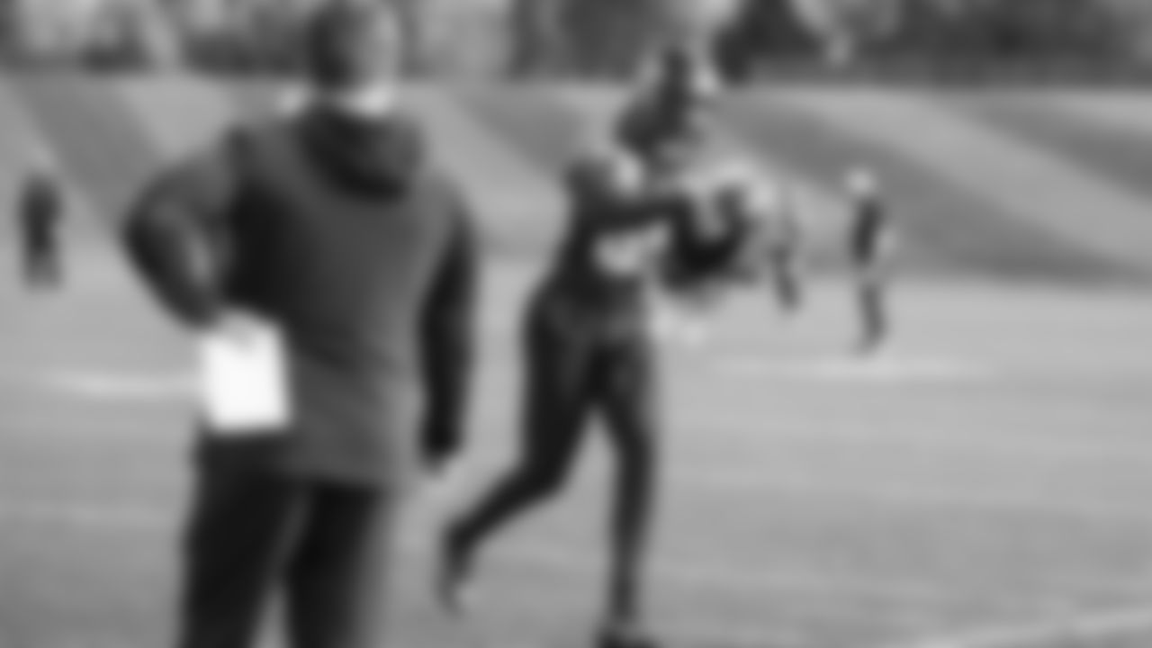 Seahawks wide receiver Tyrone Broden (85) practiced on Friday, November 7, 2025 at the Virginia Mason Athletic Center.