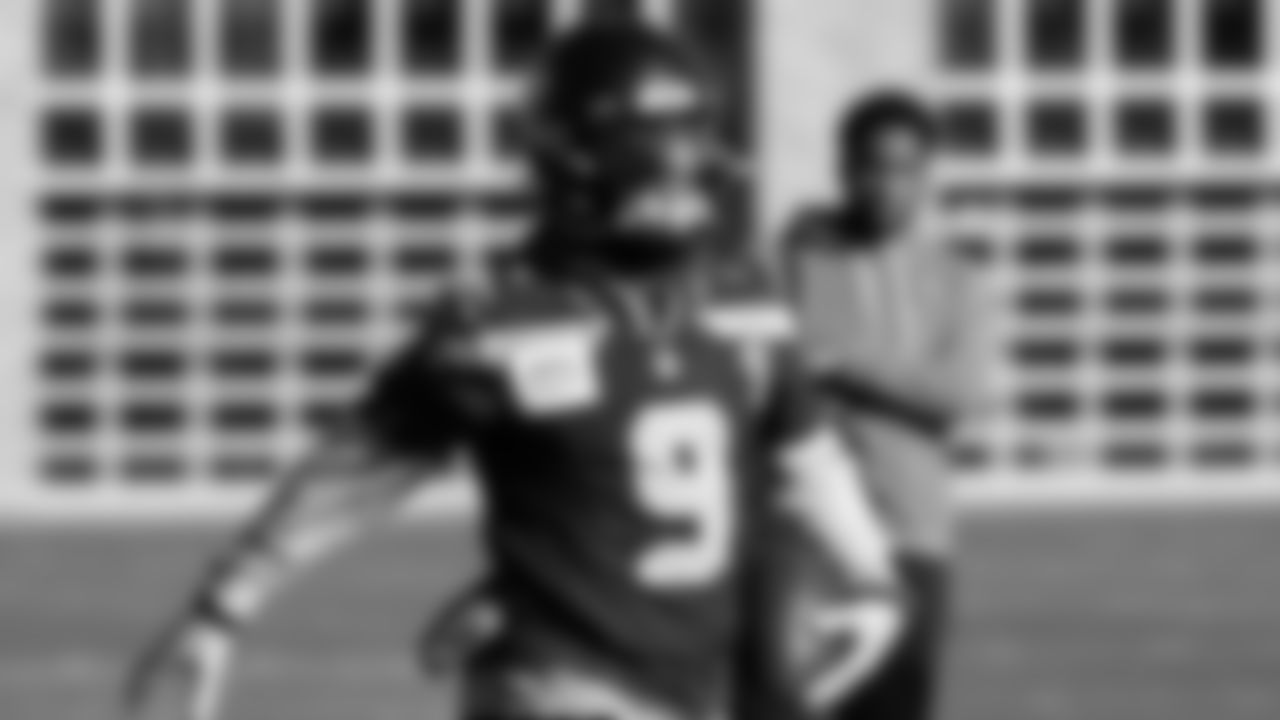 Seahawks running back Kenneth Walker III (9) practiced on Friday, January 23, 2026 at the Virginia Mason Athletic Center.