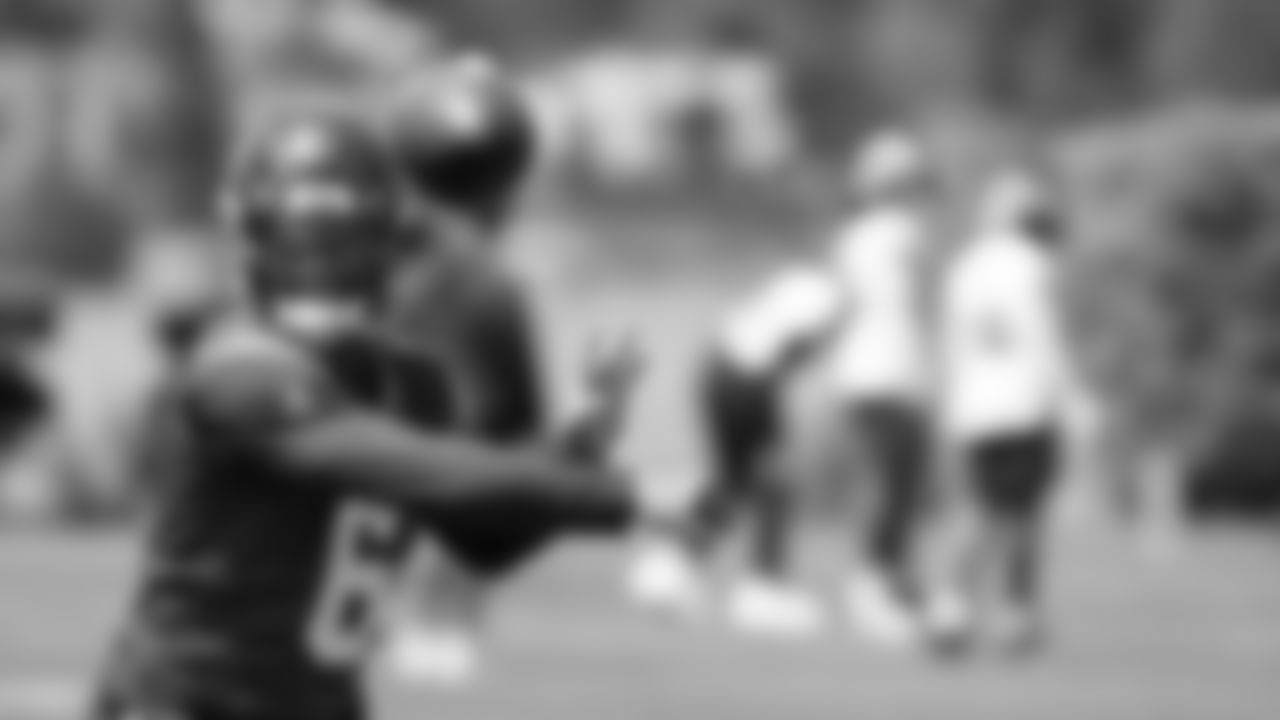 Seahawks quarterback Jalen Milroe (6) participated in the Seahawks 2025 offseason workout program.