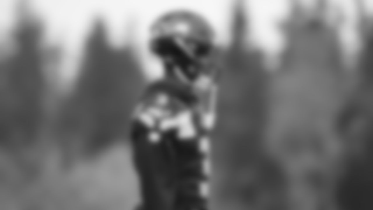 Seahawks safety Nick Emmanwori (3) practiced on Wednesday, November 12, 2025 at the Virginia Mason Athletic Center.